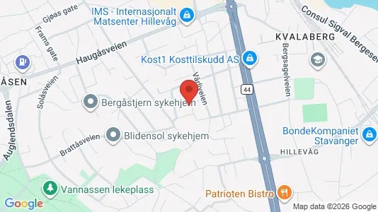 Apartments for rent i Stavanger - kort over placeringen