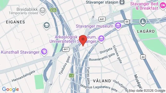 Apartments for rent i Stavanger - kort over placeringen