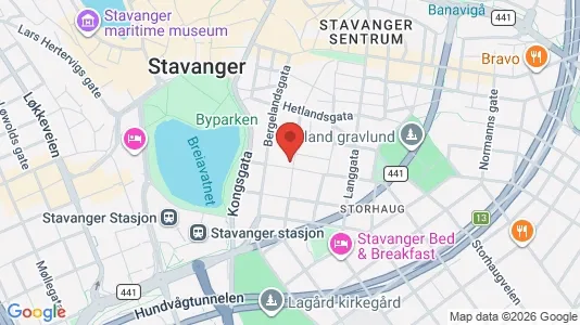 Apartments for rent i Stavanger - kort over placeringen
