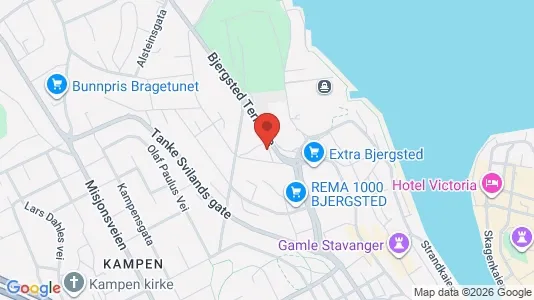 Rooms for rent i Stavanger - kort over placeringen