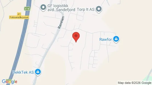 Rooms for rent i Sandefjord - kort over placeringen