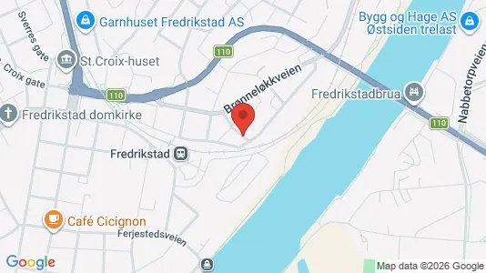 Rooms for rent i Fredrikstad - kort over placeringen