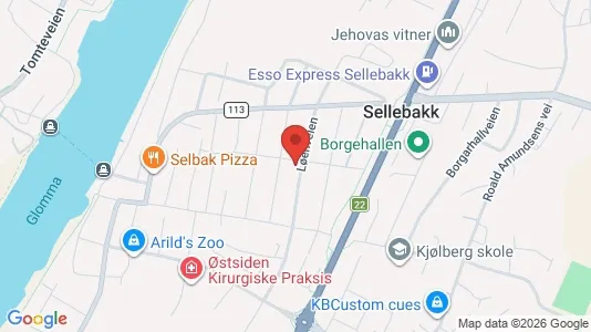 Rooms for rent i Fredrikstad - kort over placeringen