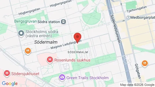 Apartments for rent i Södermalm - kort over placeringen