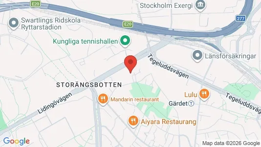 Rooms for rent i Gärdet/Djurgården - kort over placeringen