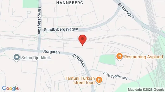 Apartments for rent i Solna - kort over placeringen