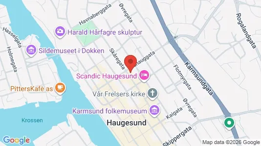 Apartments for rent i Haugesund - kort over placeringen