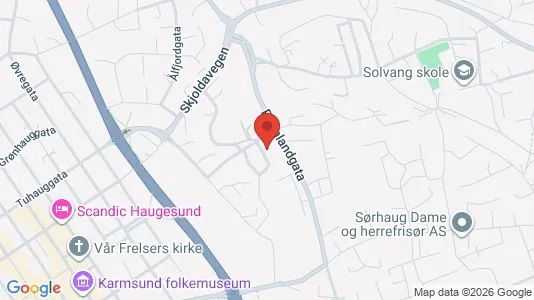 Rooms for rent i Haugesund - kort over placeringen