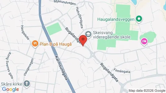 Apartments for rent i Haugesund - kort over placeringen
