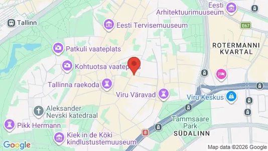 Apartments for rent i Tallinn Kesklinna - kort over placeringen