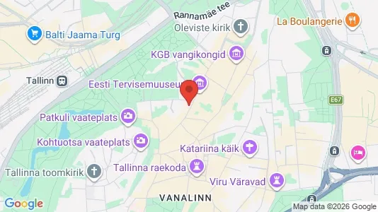 Apartments for rent i Tallinn Kesklinna - kort over placeringen