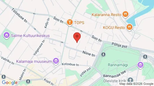 Apartments for rent i Tallinn Kesklinna - kort over placeringen