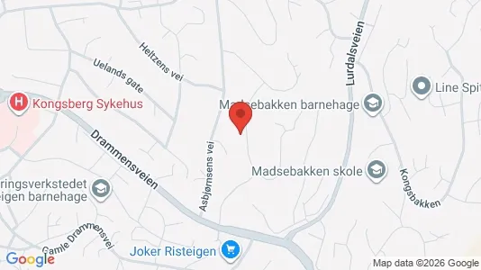 Apartments for rent i Kongsberg - kort over placeringen
