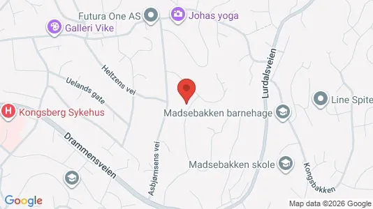 Apartments for rent i Kongsberg - kort over placeringen