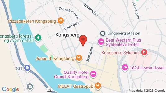 Apartments for rent i Kongsberg - kort over placeringen