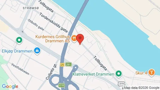 Apartments for rent i Drammen - kort over placeringen