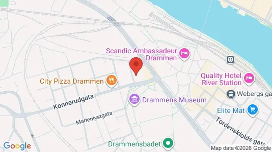 Apartments for rent i Drammen - kort over placeringen