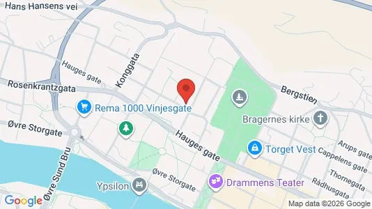 Apartments for rent i Drammen - kort over placeringen