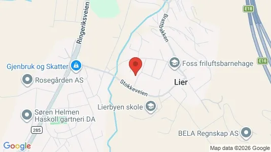 Apartments for rent i Lier - kort over placeringen