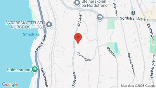 Rooms for rent i Oslo Nordstrand - kort over placeringen