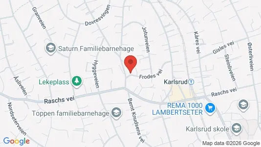 Rooms for rent i Oslo Nordstrand - kort over placeringen
