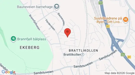 Rooms for rent i Oslo Nordstrand - kort over placeringen