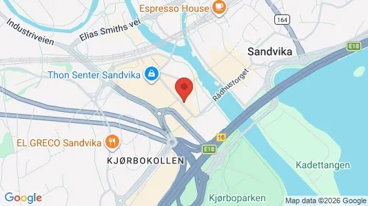 Rooms for rent i Bærum - kort over placeringen