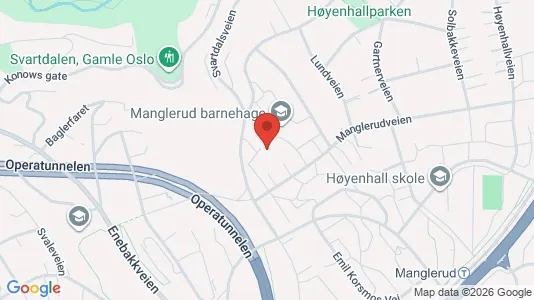 Rooms for rent i Oslo Østensjø - kort over placeringen