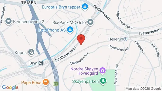 Rooms for rent i Oslo Østensjø - kort over placeringen