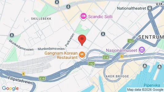 Rooms for rent i Oslo Frogner - kort over placeringen