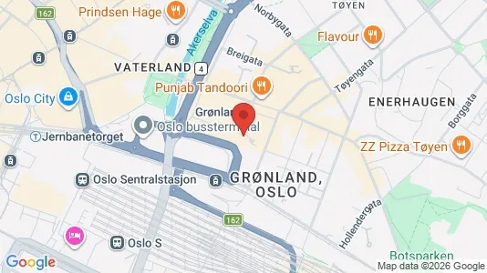 Rooms for rent i Oslo Gamle Oslo - kort over placeringen