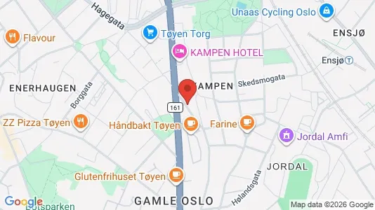 Rooms for rent i Oslo Gamle Oslo - kort over placeringen