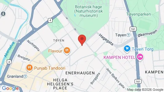 Rooms for rent i Oslo Gamle Oslo - kort over placeringen
