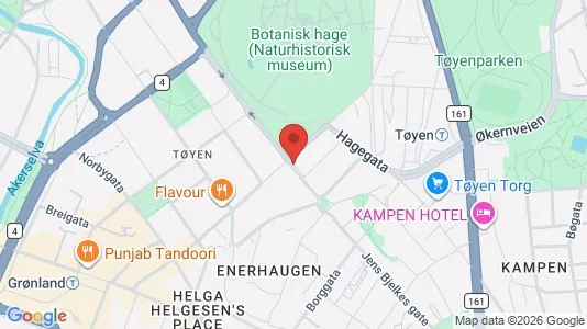 Rooms for rent i Oslo Gamle Oslo - kort over placeringen