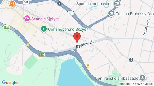 Rooms for rent i Oslo Frogner - kort over placeringen