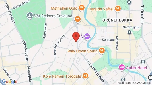 Rooms for rent i Oslo St. Hanshaugen - kort over placeringen