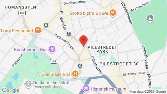 Rooms for rent i Oslo Sentrum - kort over placeringen