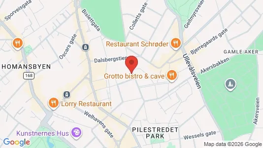 Rooms for rent i Oslo St. Hanshaugen - kort over placeringen