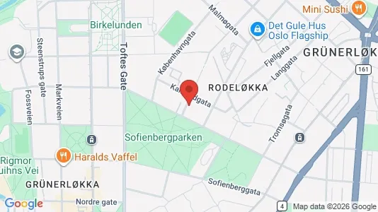 Rooms for rent i Oslo Grünerløkka - kort over placeringen