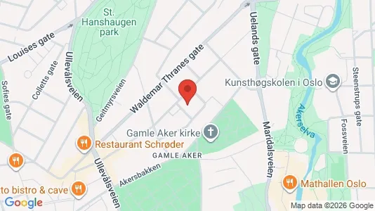 Rooms for rent i Oslo St. Hanshaugen - kort over placeringen