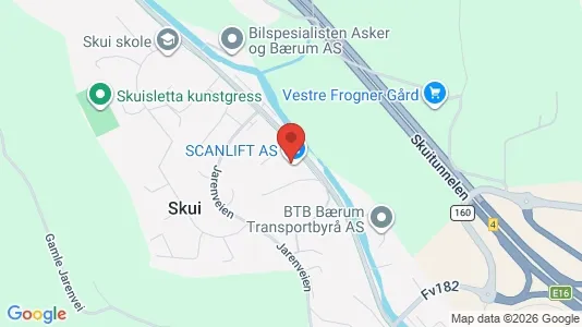 Rooms for rent i Bærum - kort over placeringen