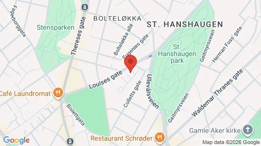 Rooms for rent i Oslo St. Hanshaugen - kort over placeringen