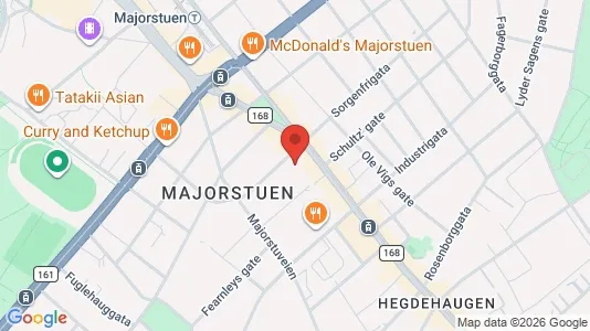 Rooms for rent i Oslo Frogner - kort over placeringen