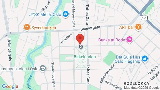Rooms for rent i Oslo Grünerløkka - kort over placeringen