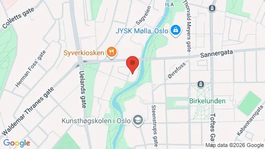 Rooms for rent i Oslo Grünerløkka - kort over placeringen