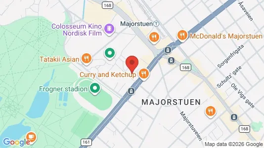 Rooms for rent i Oslo Frogner - kort over placeringen