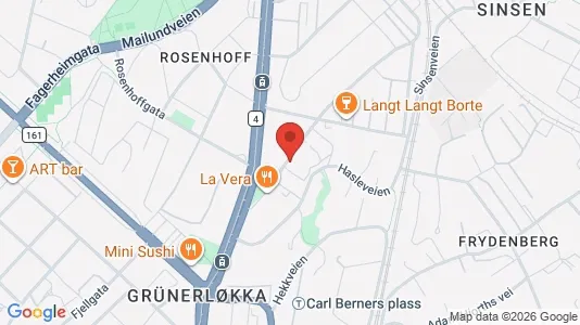 Rooms for rent i Oslo Grünerløkka - kort over placeringen