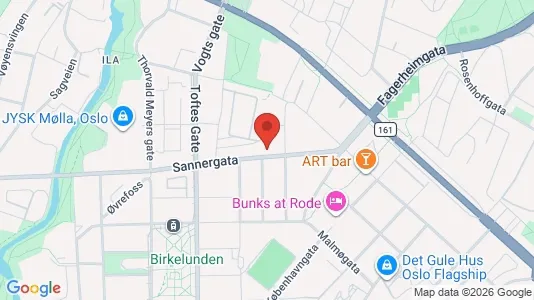 Rooms for rent i Oslo Grünerløkka - kort over placeringen