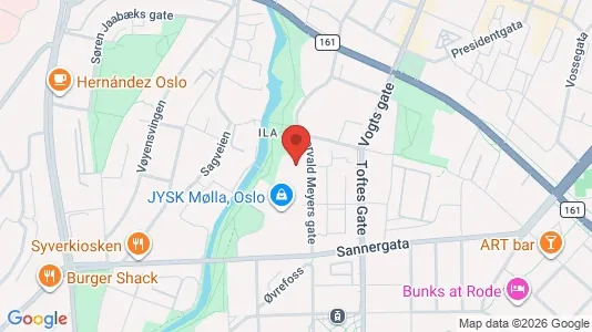 Rooms for rent i Oslo Sagene - kort over placeringen
