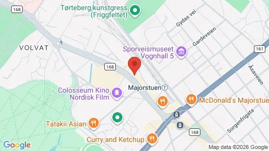 Rooms for rent i Oslo Frogner - kort over placeringen
